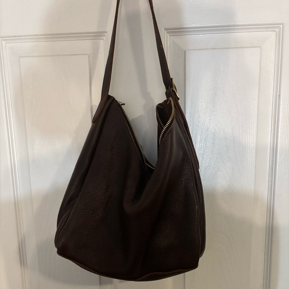 Portland Leather Handbags - Portland leather dark Brown Leather Shoulder Bag like new